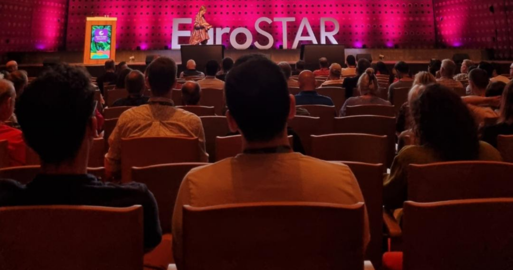 EuroSTAR 2023, sprekers Viviane Hennecke, Nicole van der Hoeven, Emna Ayadi, Kristel Kruustük