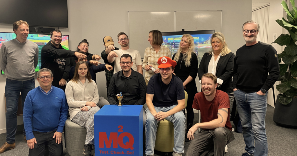 M2Q teamvergadering software testing engineers