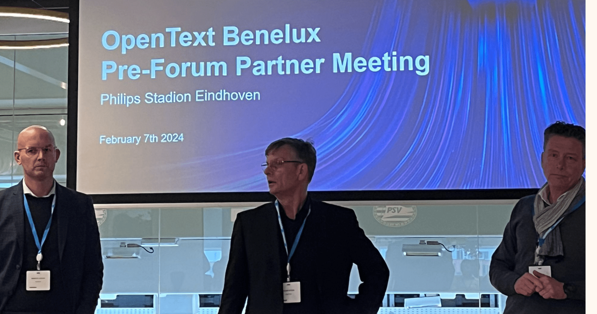M2Q op Pre-OpenText Forum Benelux voor Partners in Eindhoven