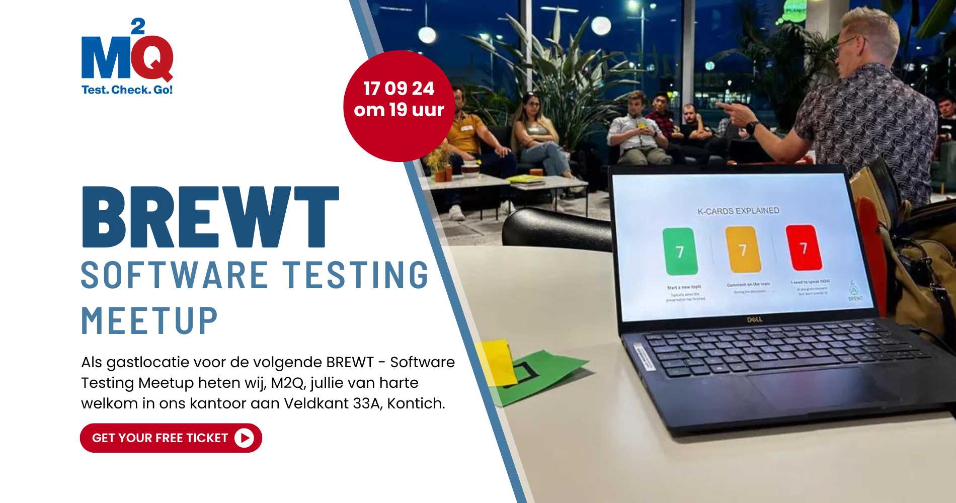 M2Q gastlocatie BREWT - Software Testing Meetup