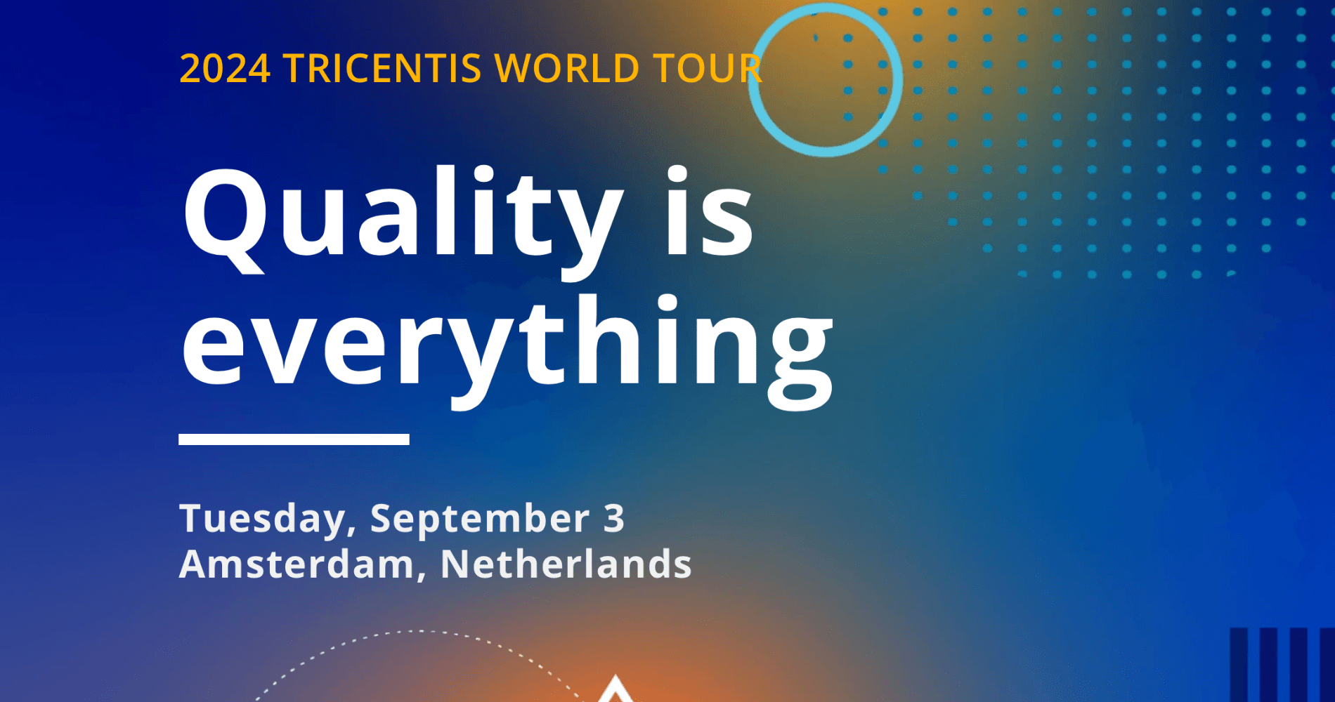 QUALITY IS EVERYTHING World Tour van Tricentis te Amsterdam.